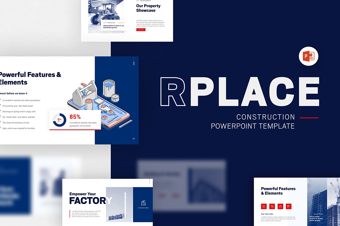 Rplace Construction PowerPoint Template