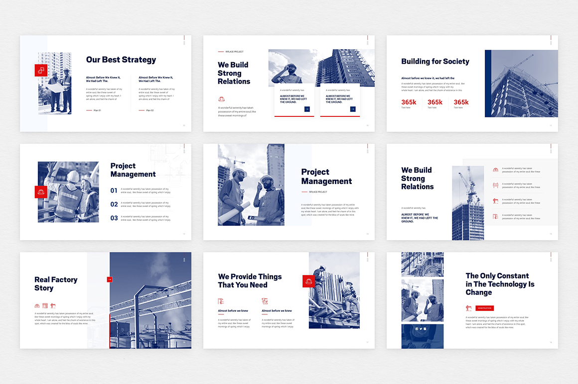 Rplace Construction PowerPoint Template