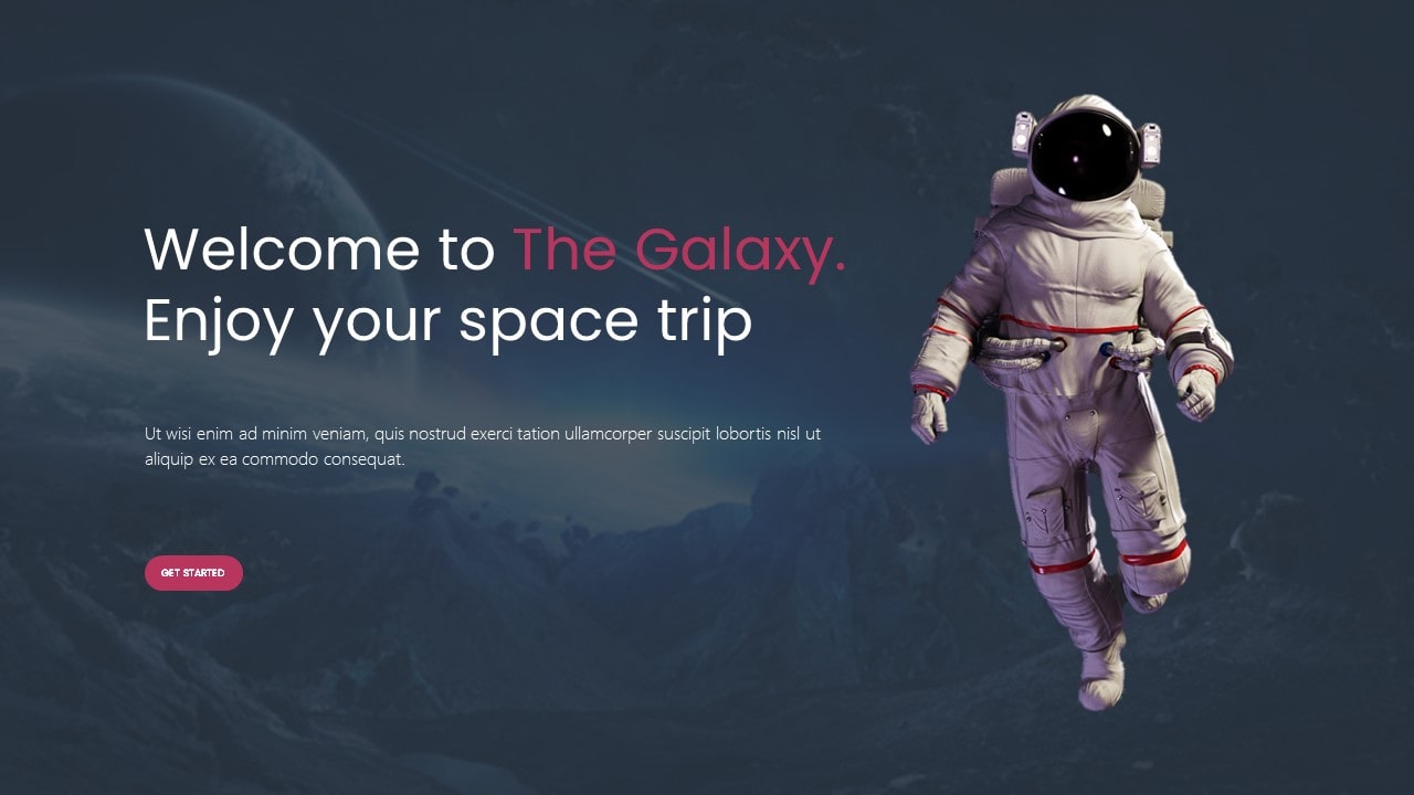 Galaxy Space PowerPoint Template