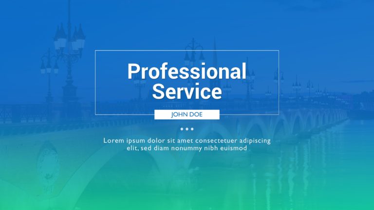 Free Professional Service PowerPoint Template
