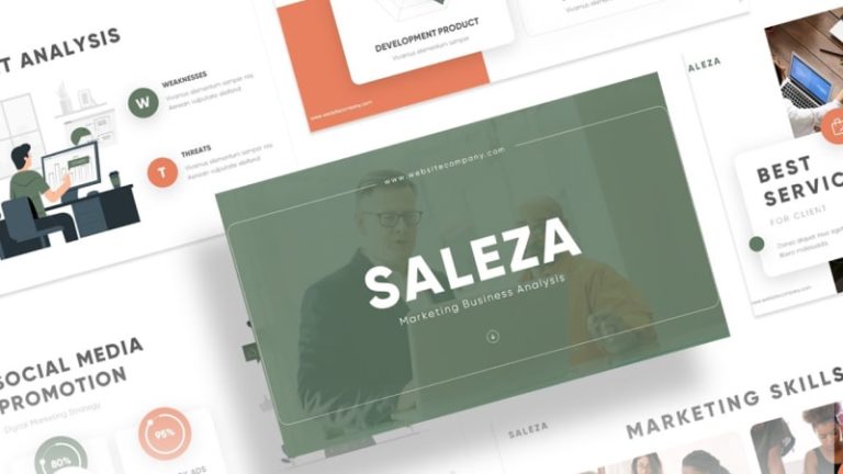 Saleza Sales PowerPoint Template