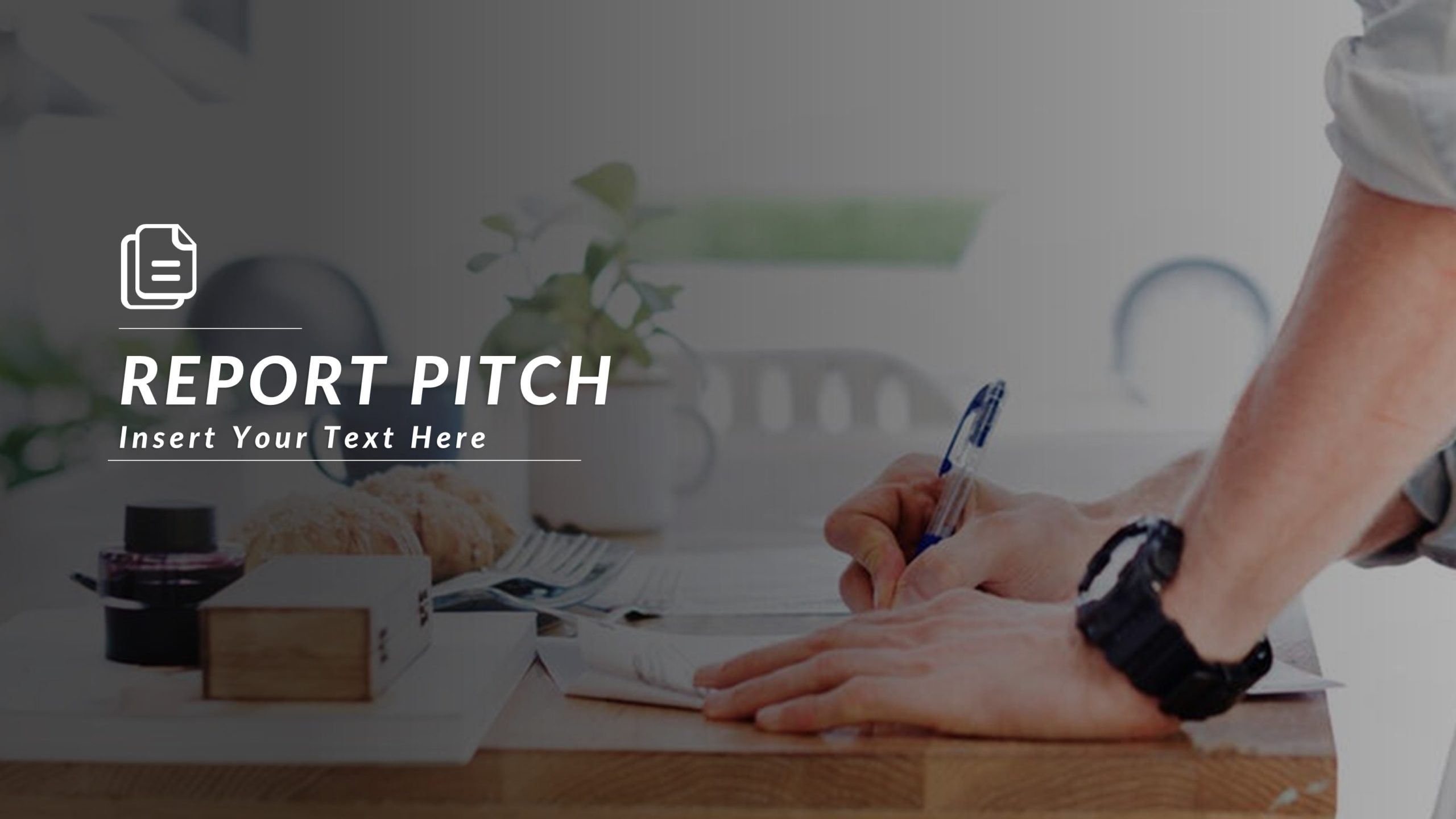 Free Report Pitch Business Presentation