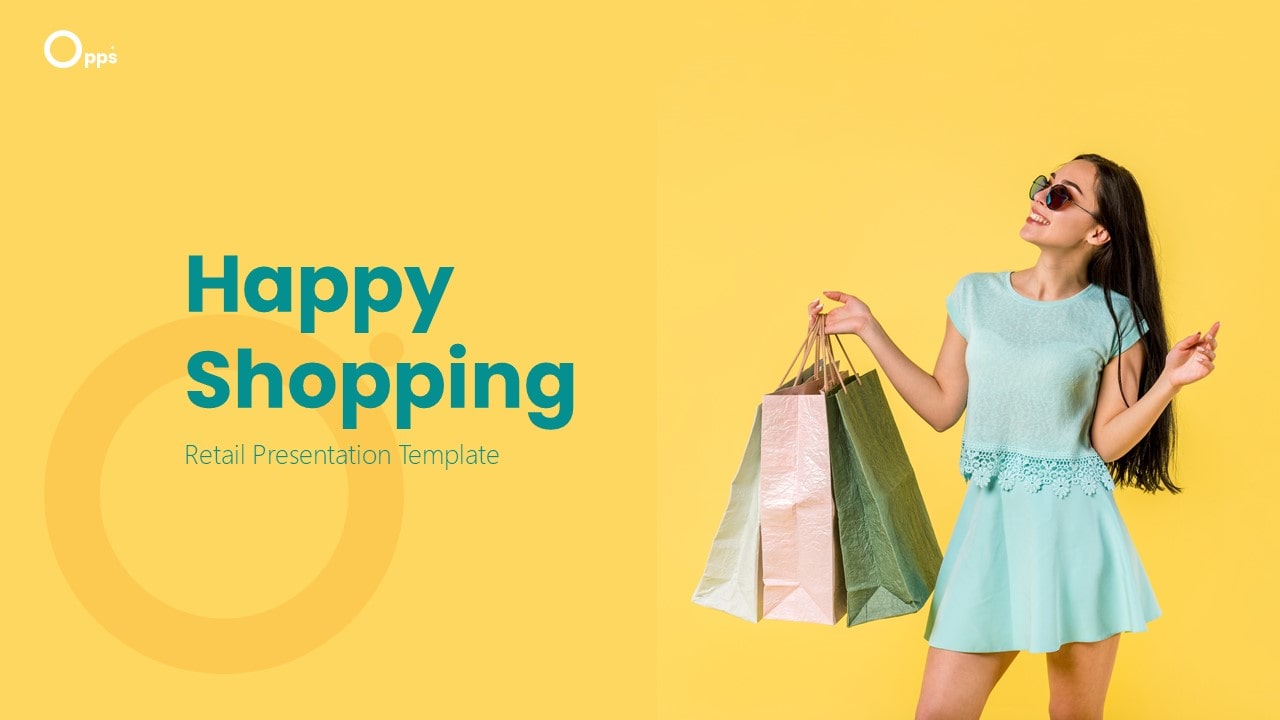 Free Happy Shopping PowerPoint Template