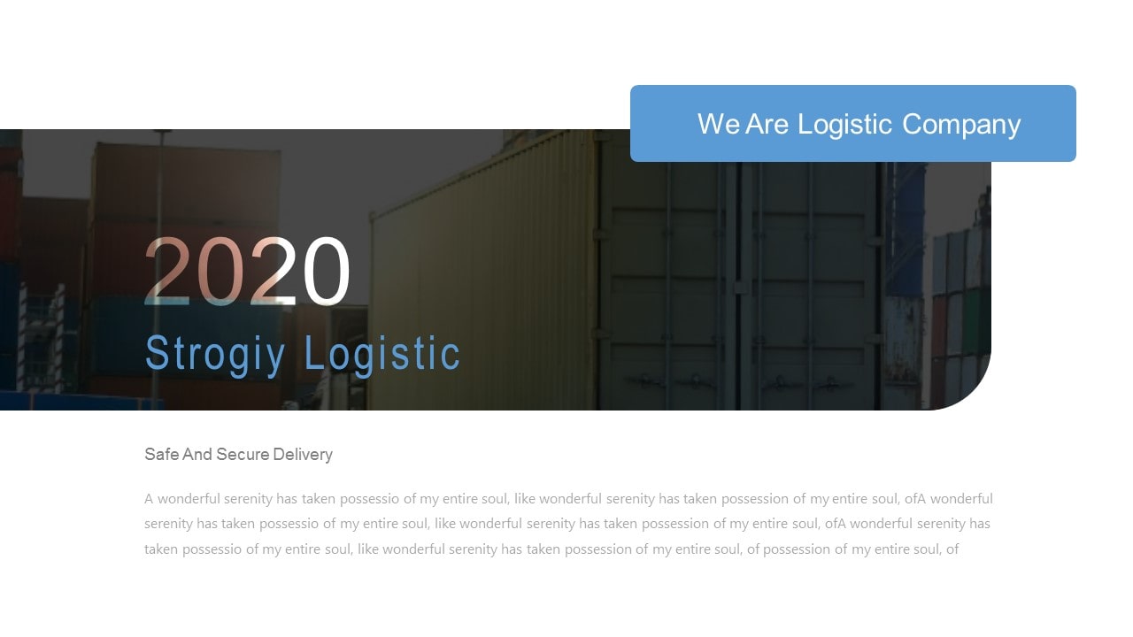 Free Strogiy Logistic PowerPoint Template