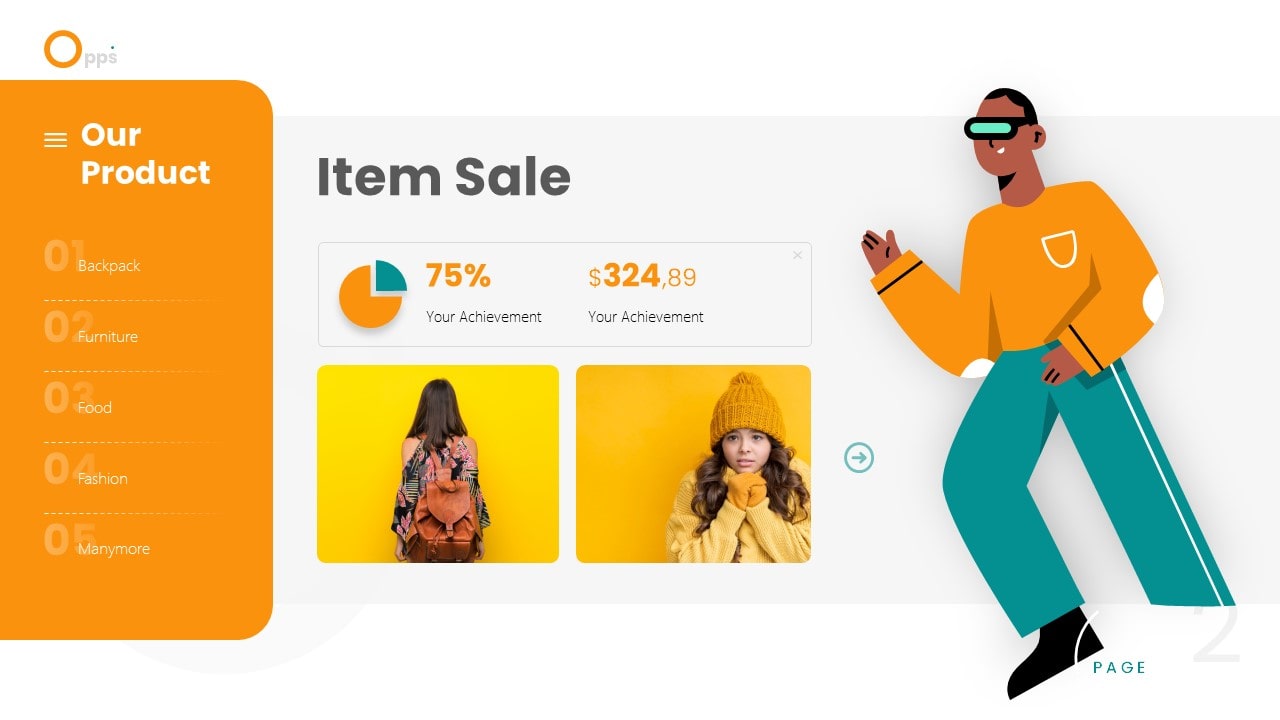 Free Happy Shopping PowerPoint Template