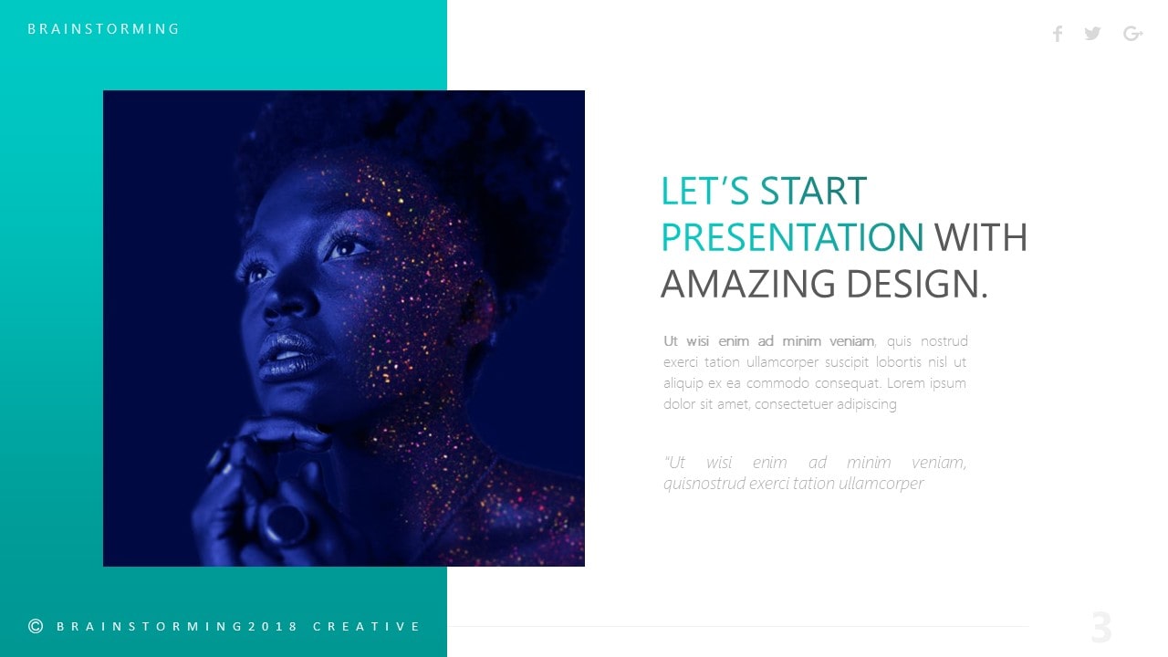 Free Brainstorming Business PowerPoint Template