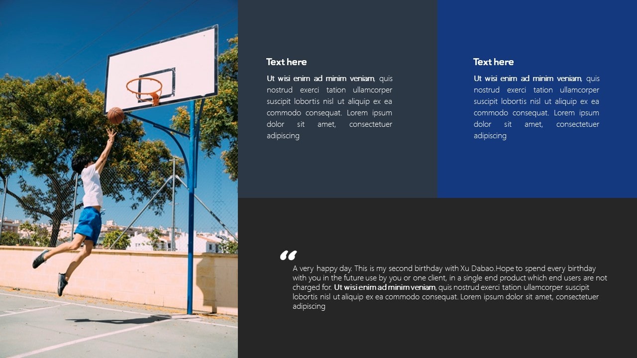 Free Basketball Sports PowerPoint Template