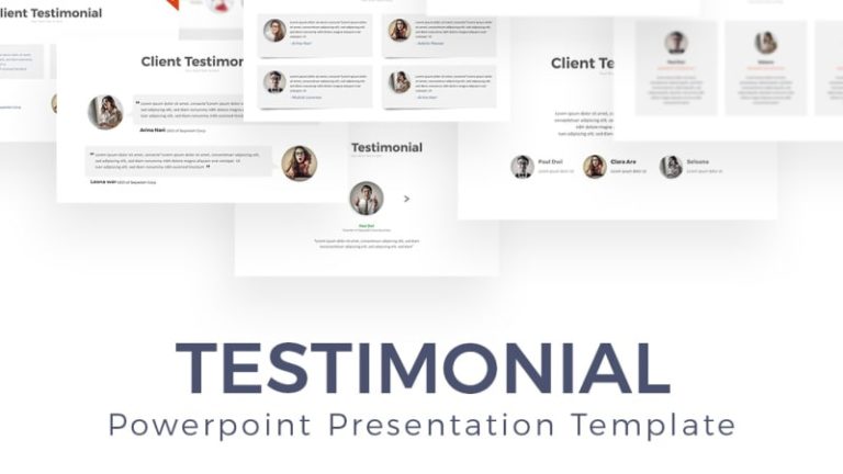 Testimony Infographic PowerPoint Template