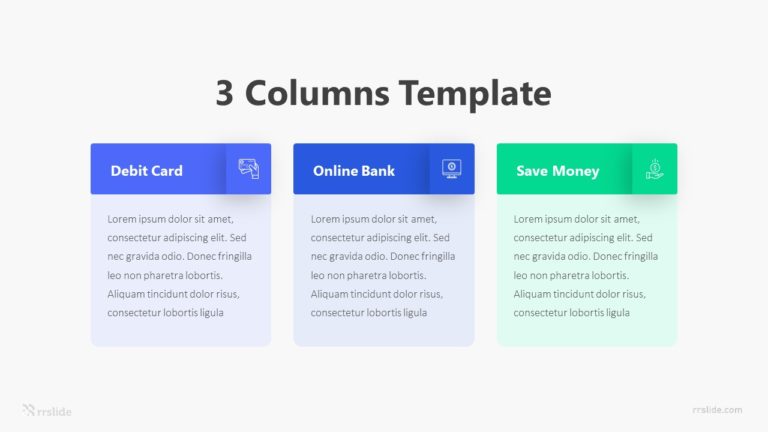 3 Columns Slide Infographic Template
