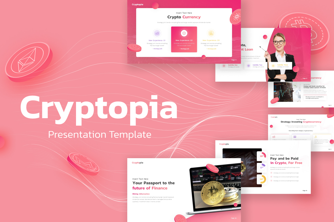 Cryptopia Business PowerPoint Template