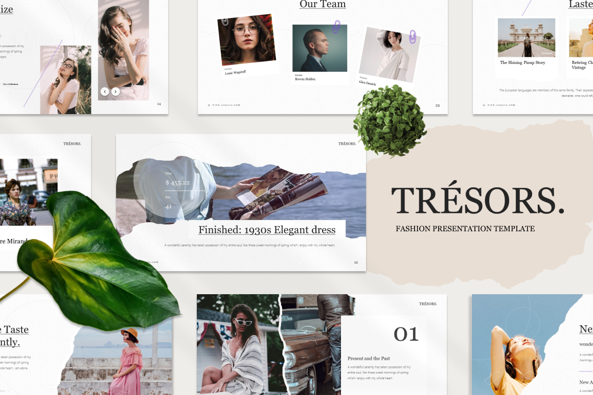 Tresors Fashion PowerPoint Template