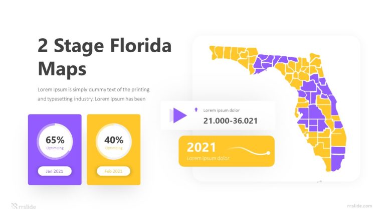 2 Stage Florida Maps Infographic Template