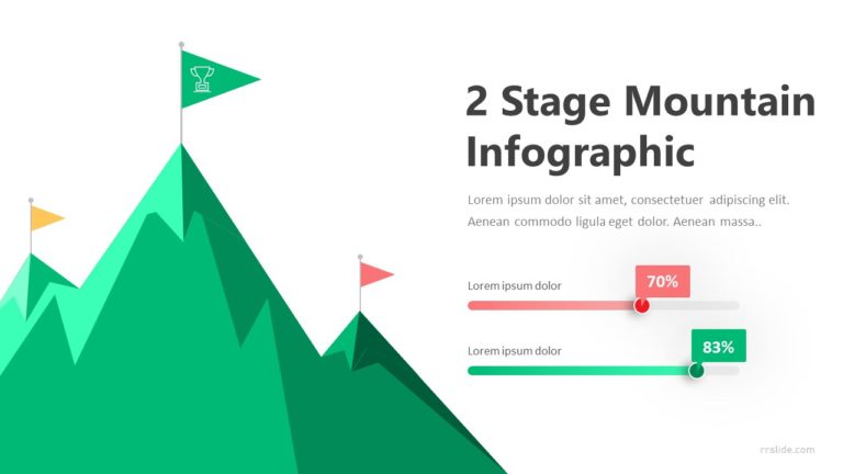 2 Stage Mountain Infographic Template