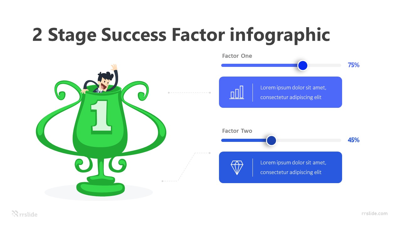 2 Stage Success Factor infographic Template