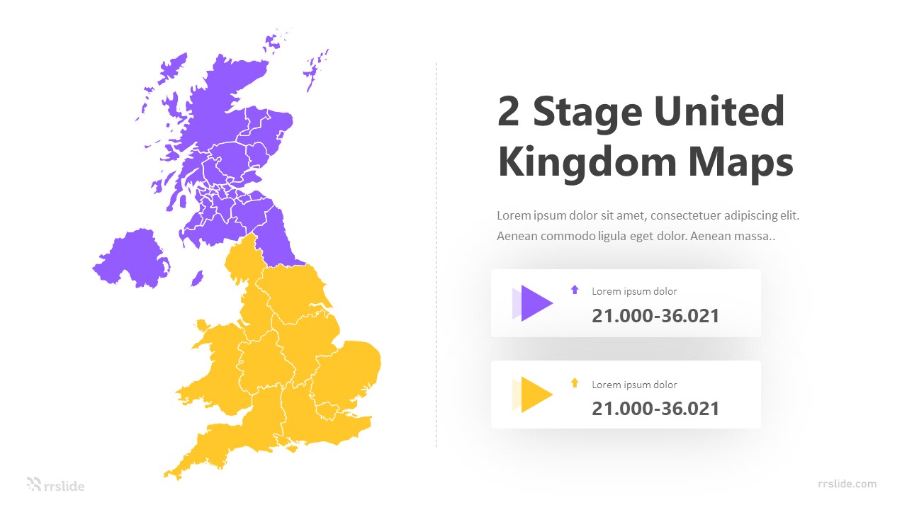 2 Stage United Kingdom Maps Infographic Template