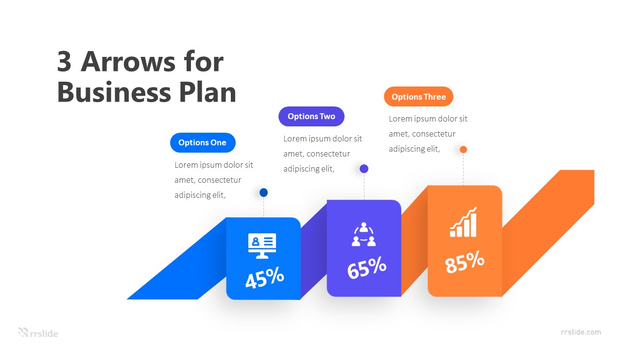 3 Arrows for Business Plan Infographic Template