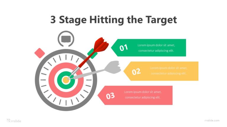 3 Stage Hitting the Target Infographic Template