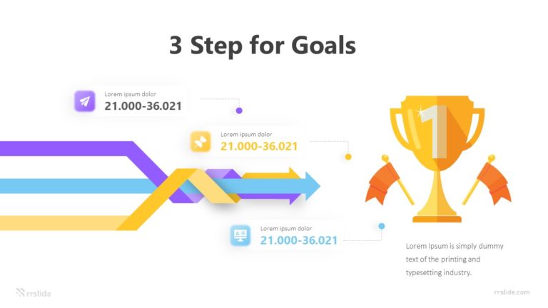 3 Step for Goals Infographic Template