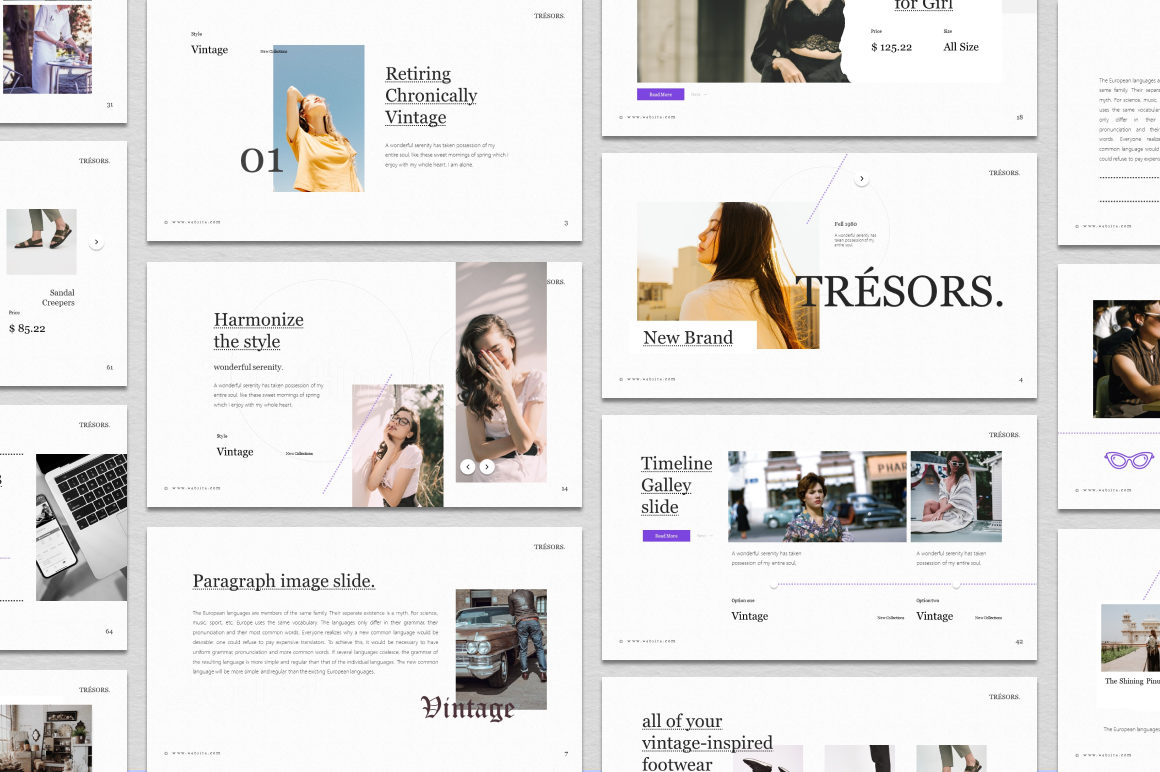Tresors Fashion PowerPoint Template