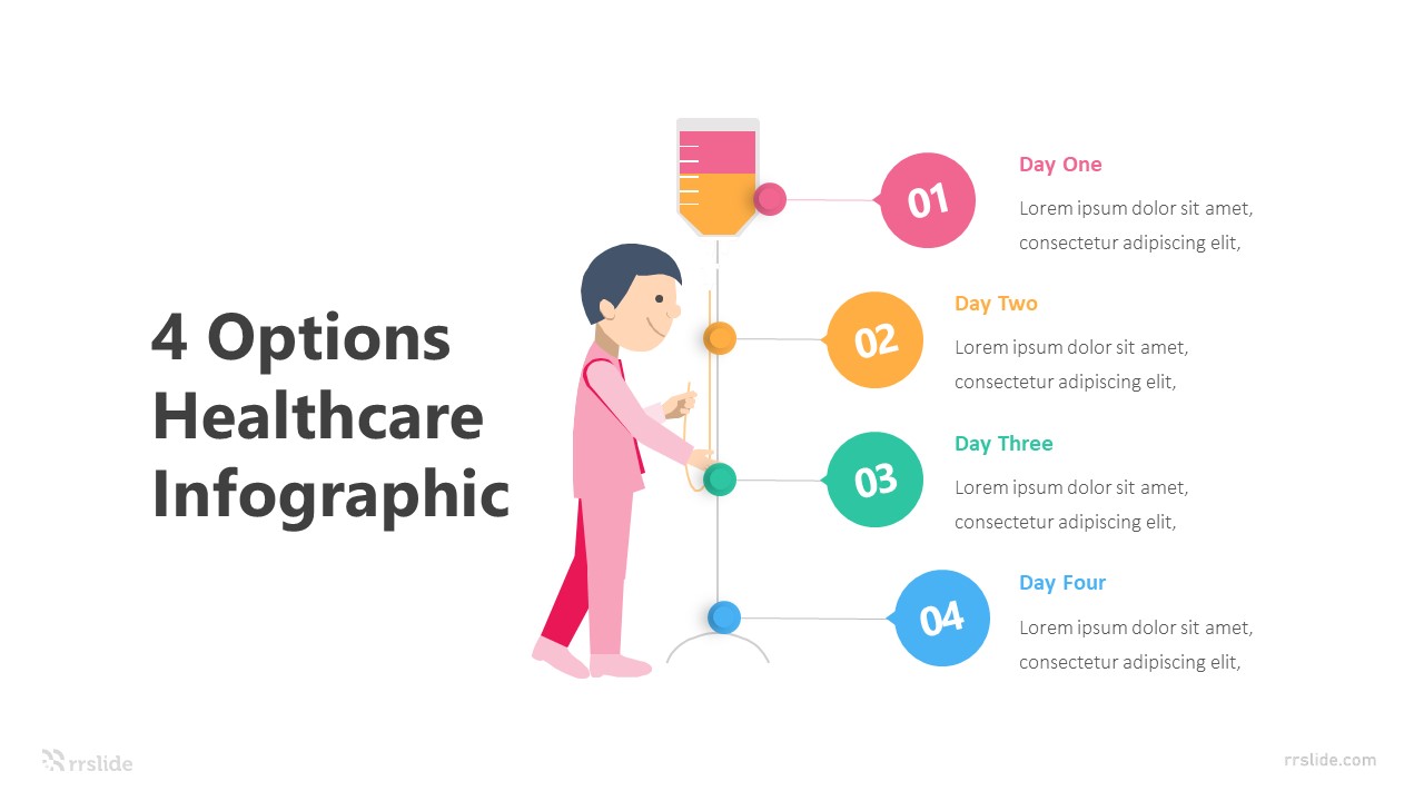 4 Options Healthcare Infographic Template