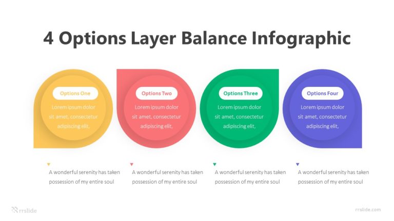 4 Options Layer Balance Infographic Template