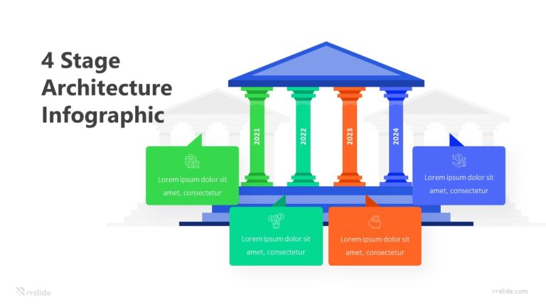 4 Stage Architecture Infographic Template
