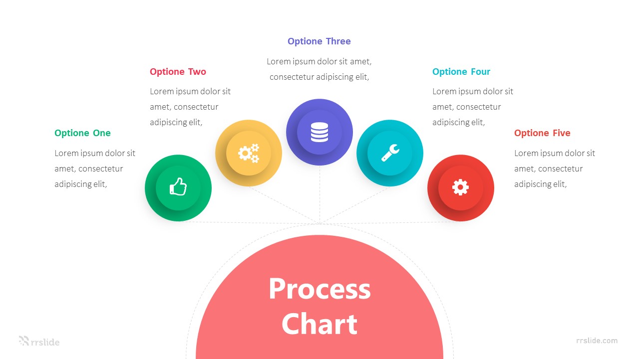 5 Optione Process Chart Infographic Template