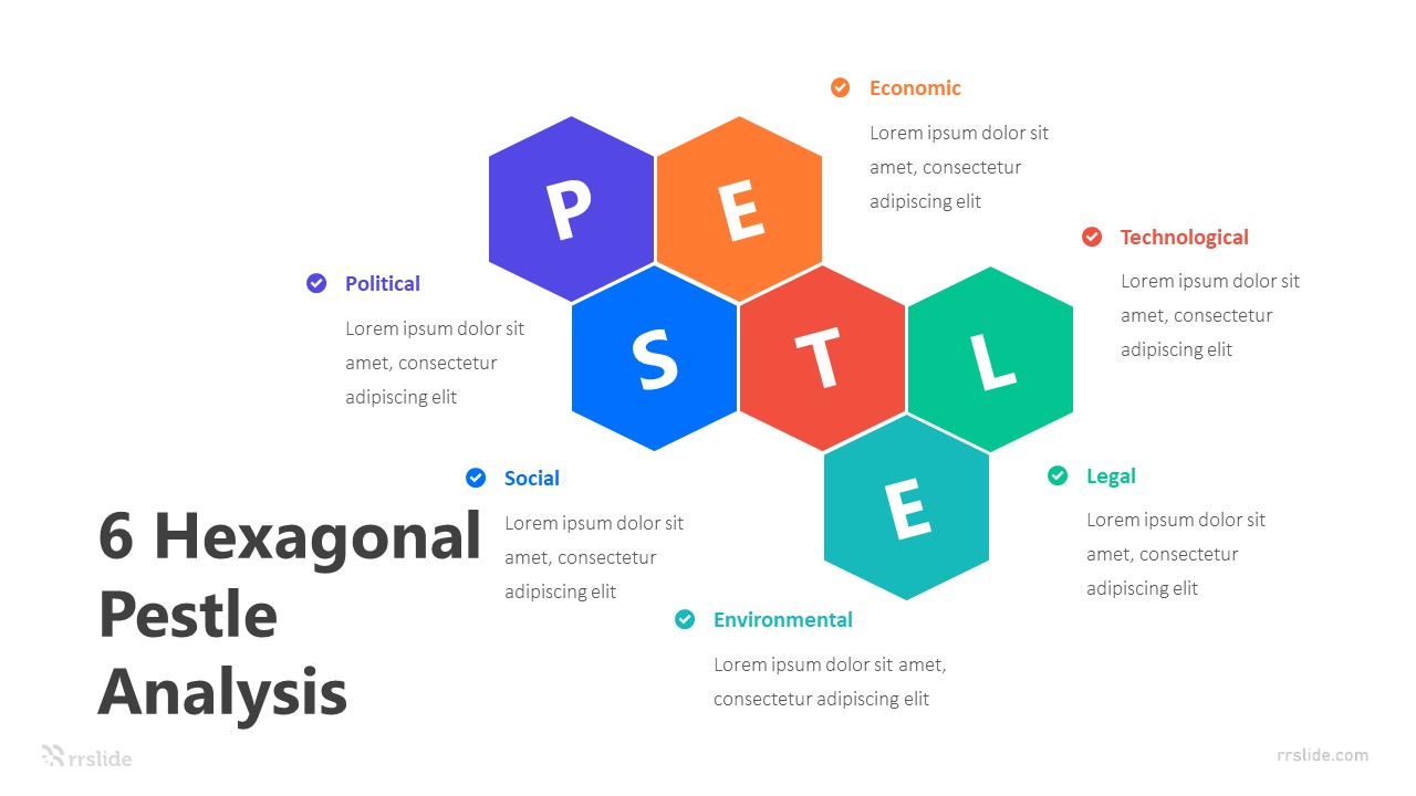 6 Hexagonal Pestle Analysis Infografic Template
