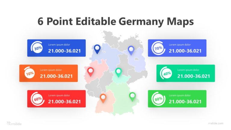 6-Point-Editable-Germany-Maps