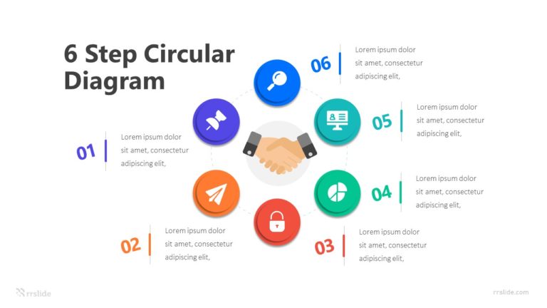 6 Step Circular Diagram Infographic Template