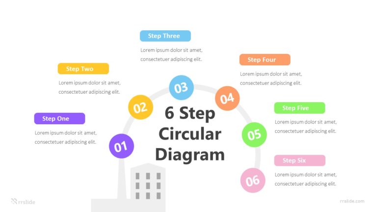 6 Step Circular Diagram Infografic Template