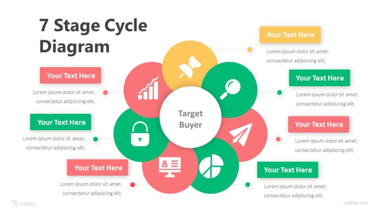 7 Stage Cycle Diagram Infographic Template