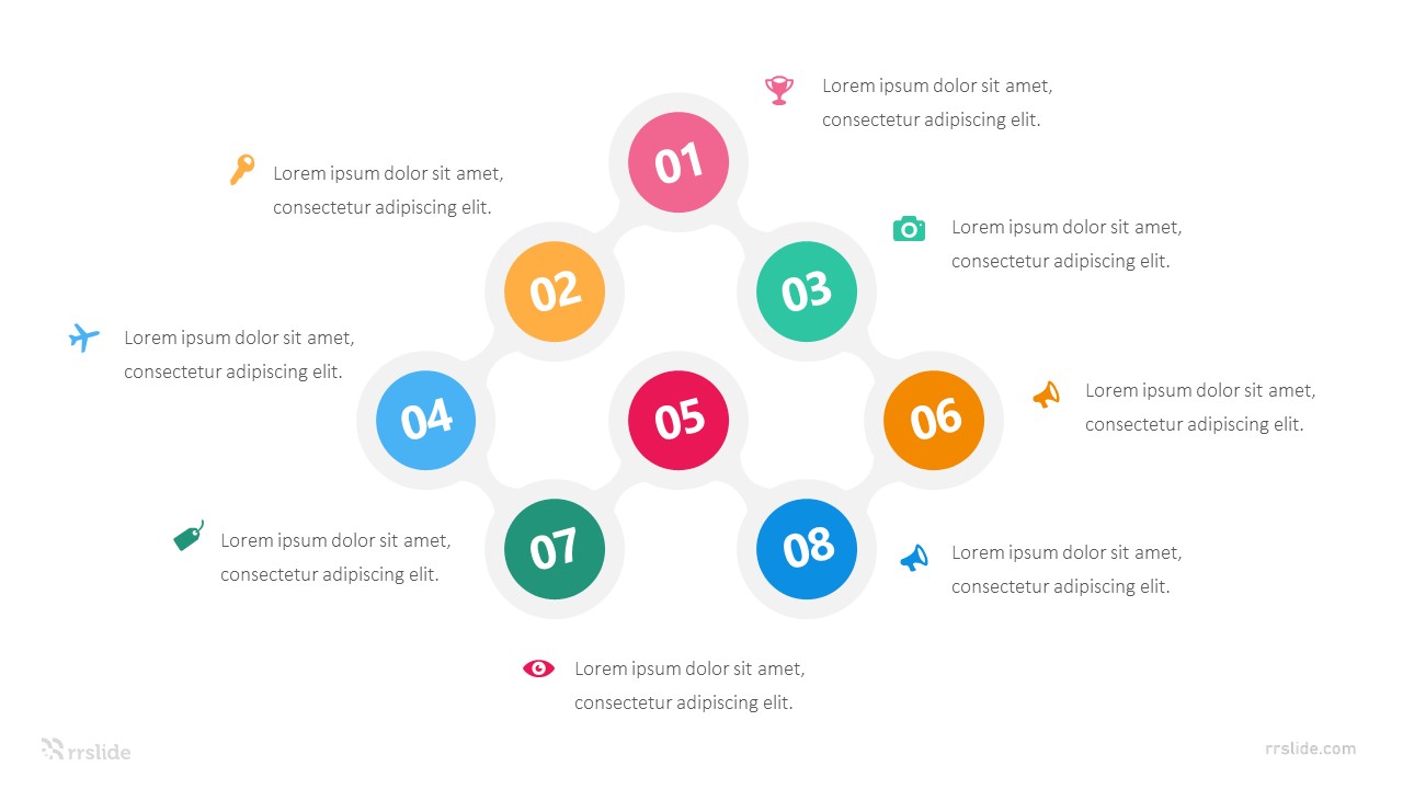 8 Circle Creative Diagram Infographic Template