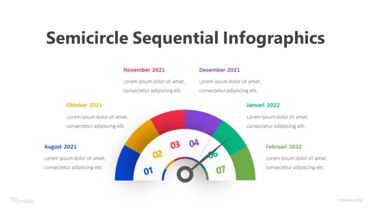 Semicircle Sequential Infographics Template