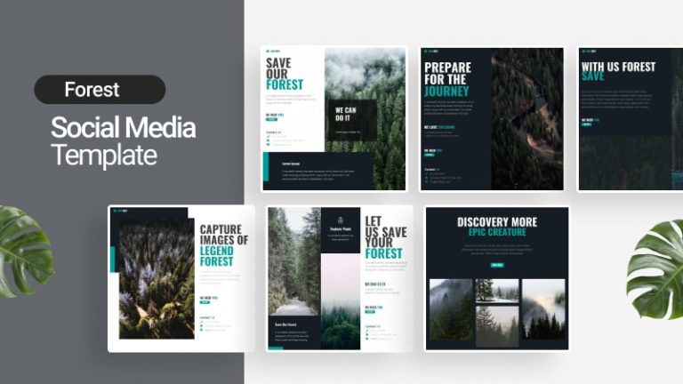 Nature Forest Social Media Template