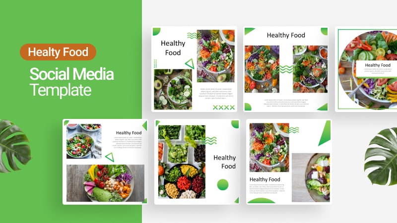 Healthy Food Social Media Template