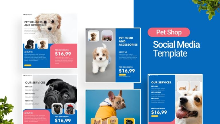 Pet Shop Social Media Template