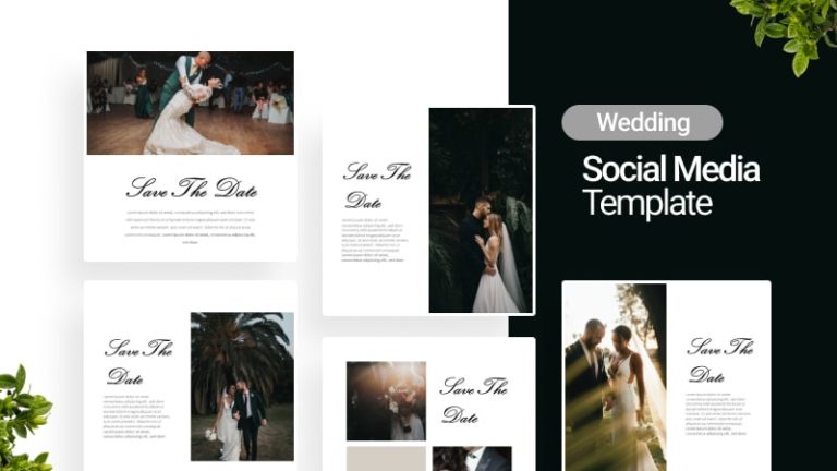 Wedding Invitation Social Media Template