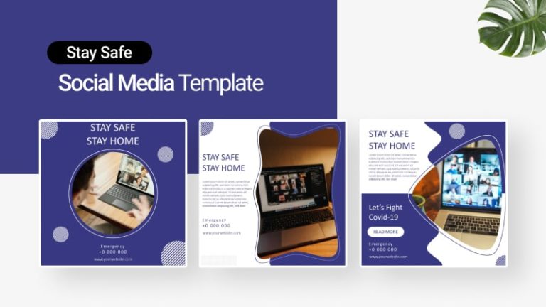 Stay Home Social Media Template