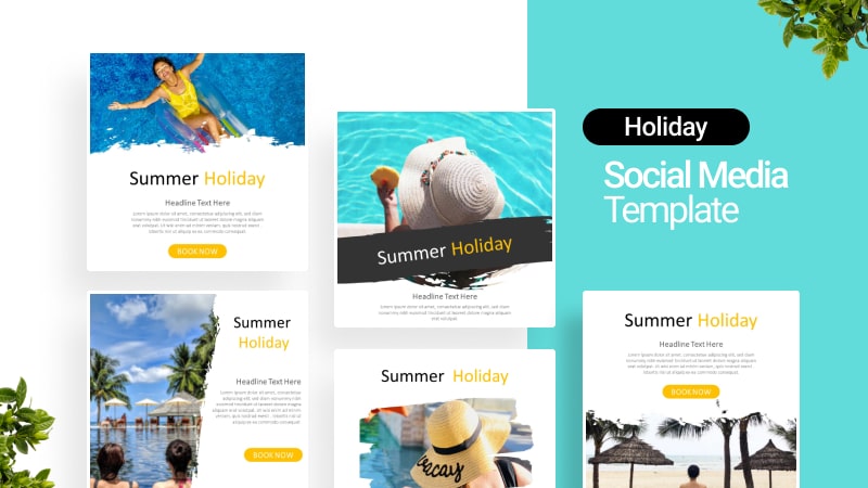 Summer Travel Social Media Template