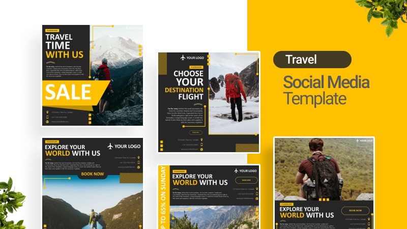 Travel Vacation Social Media Template