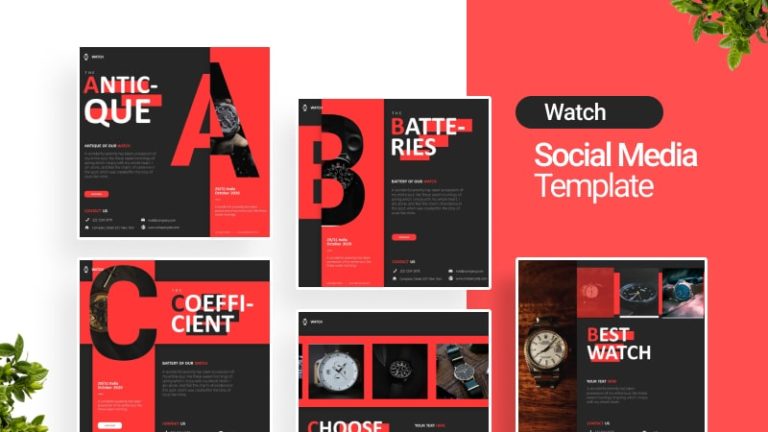 Watch Store Social Media Template