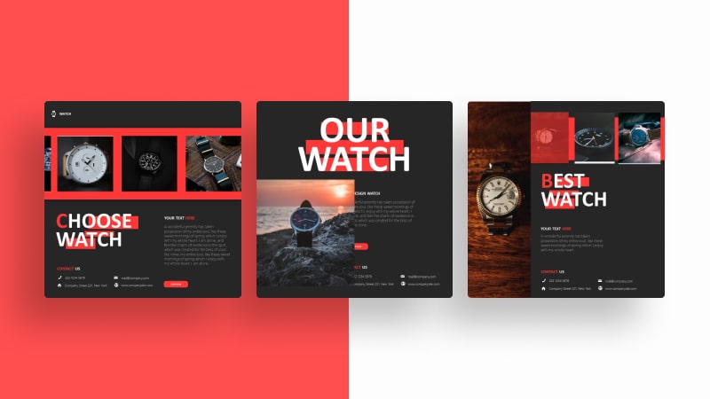 Watch Store Social Media Template