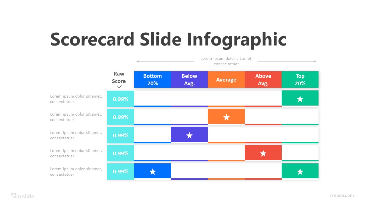 Scorecard Slide Infographic Template