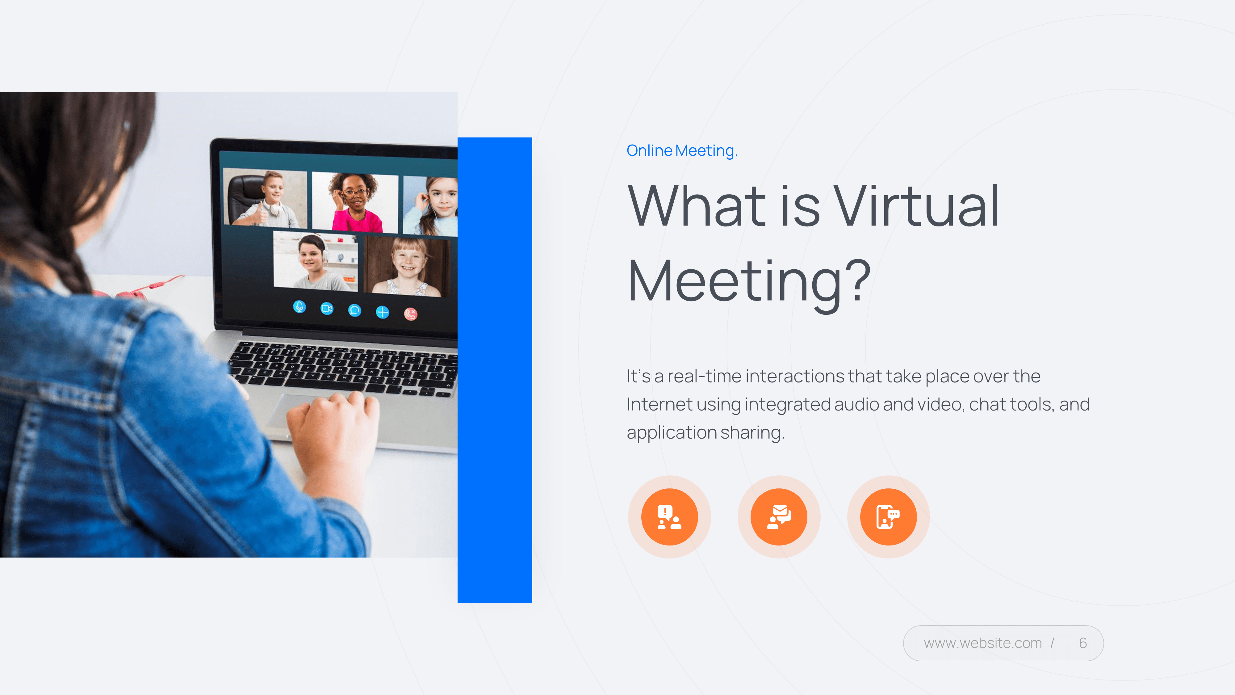 Talks! Online Meeting PowerPoint Template