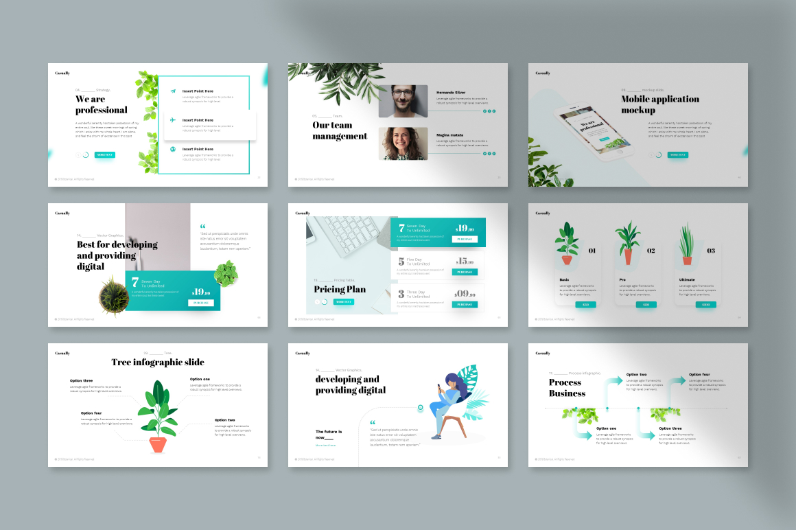 Casually Minimalist PowerPoint Template