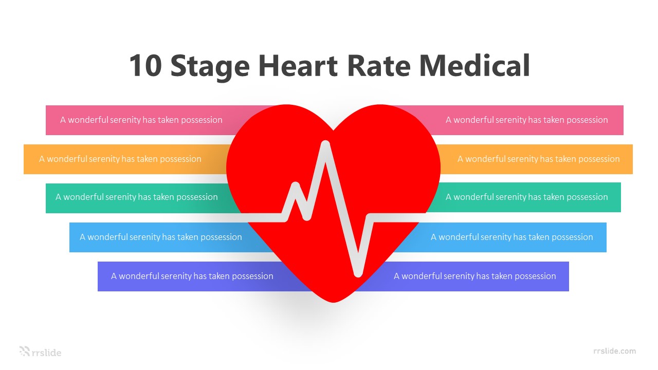 10 Stage Heart Rate Medical Infographic Template