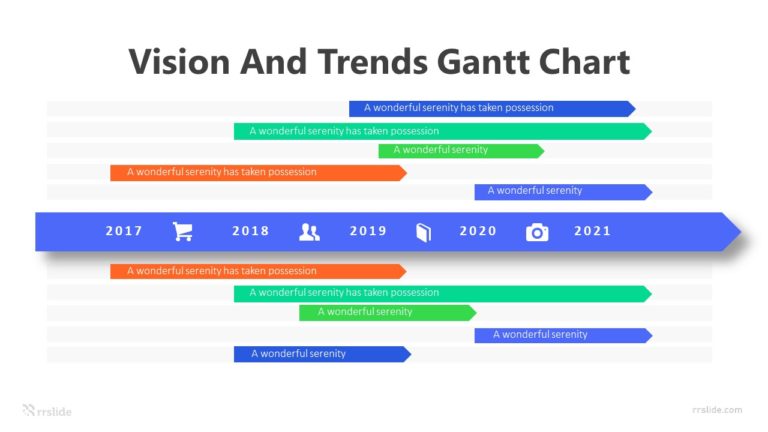10 Vision And Trends Gantt Chart Infographic Template