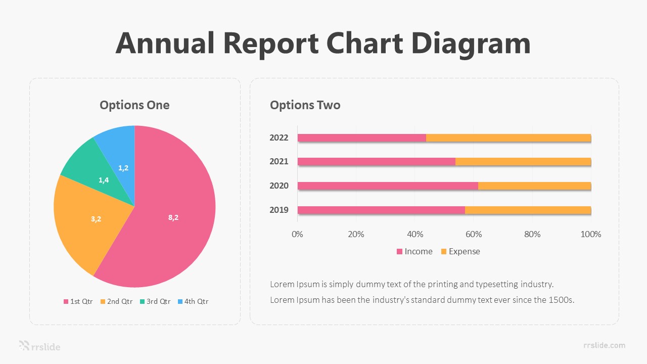 2 Annual Report Chart Diagram Infographic Template