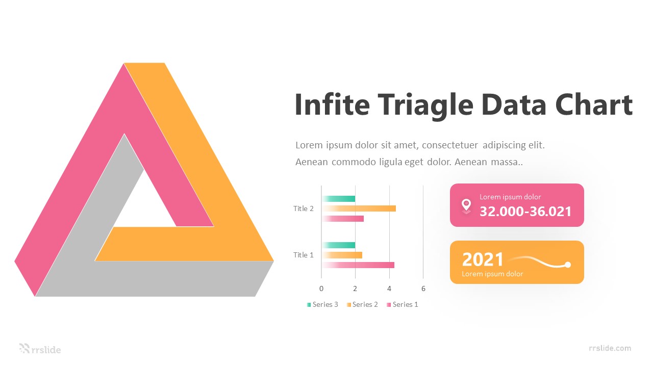 2 Infite Triagle Data Chart Infographic Template